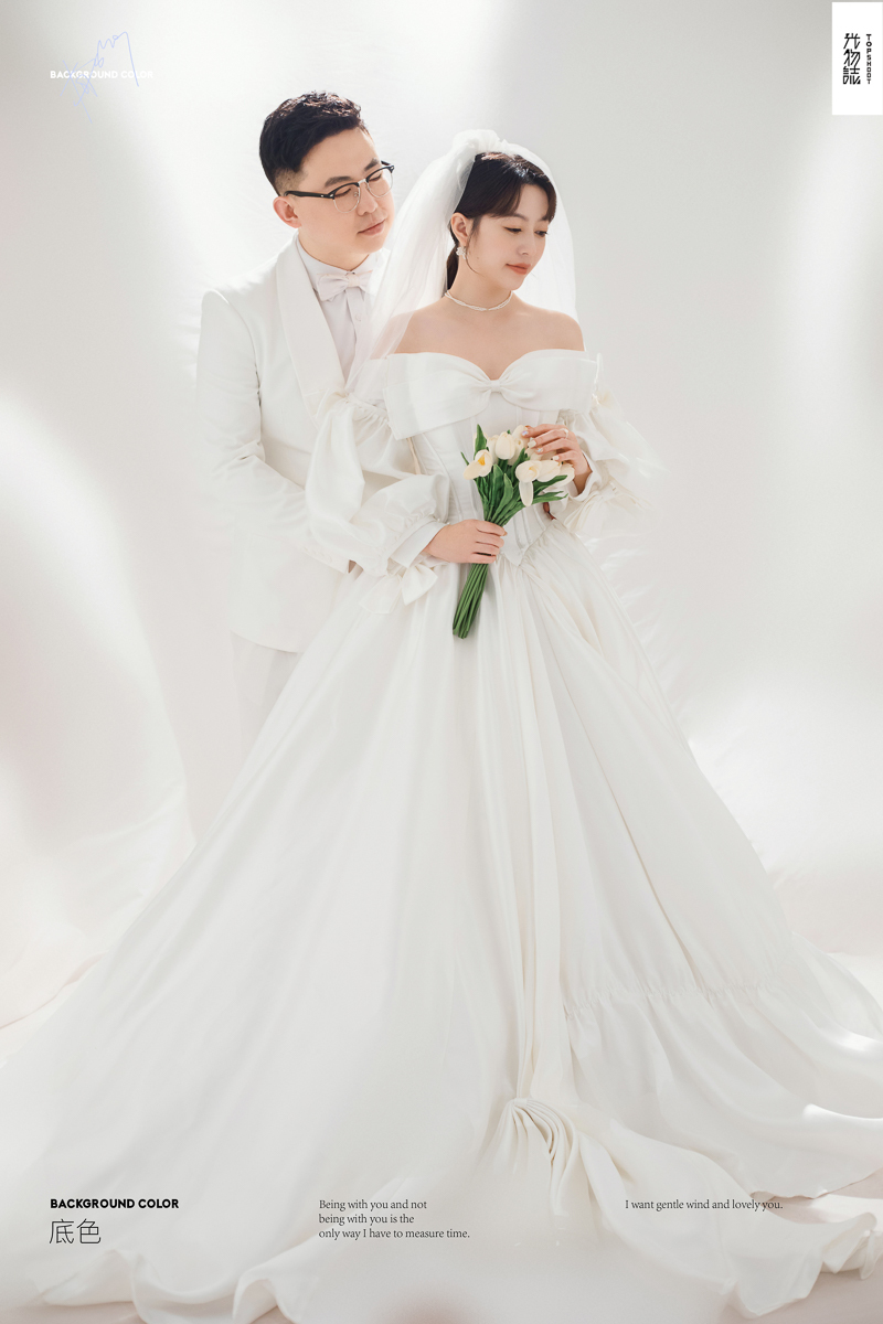 炒鸡甜~薛顺天先生梁羽女士高定仪式感婚纱照、极简棚拍、、、婚纱照