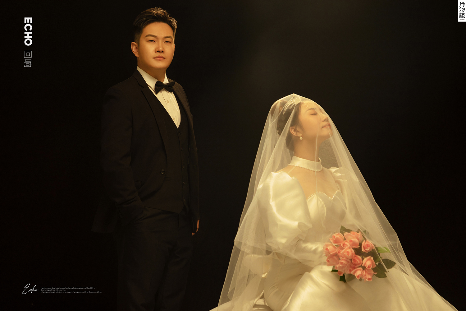 极致情绪！刘杰先生张笑君女士高定仪式感婚纱照、极简棚拍、、、婚纱照