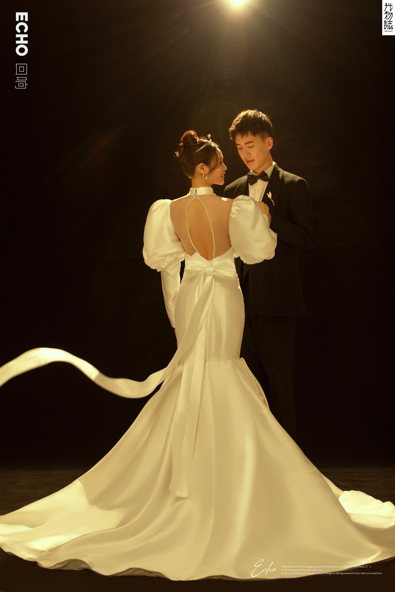 极致情绪！海洋先生孙海迪女士高定仪式感婚纱照、极简棚拍、、、婚纱照