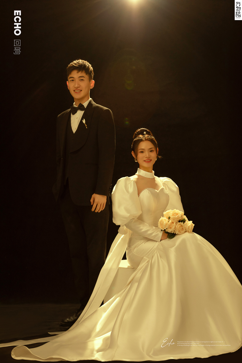极致情绪！海洋先生孙海迪女士高定仪式感婚纱照、极简棚拍、、、婚纱照