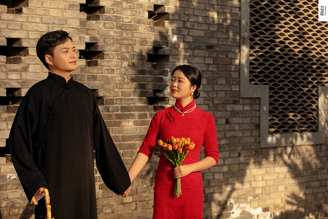 王洋洋先生刘星女士复古民国风婚纱照、怀旧复古、、、婚纱照