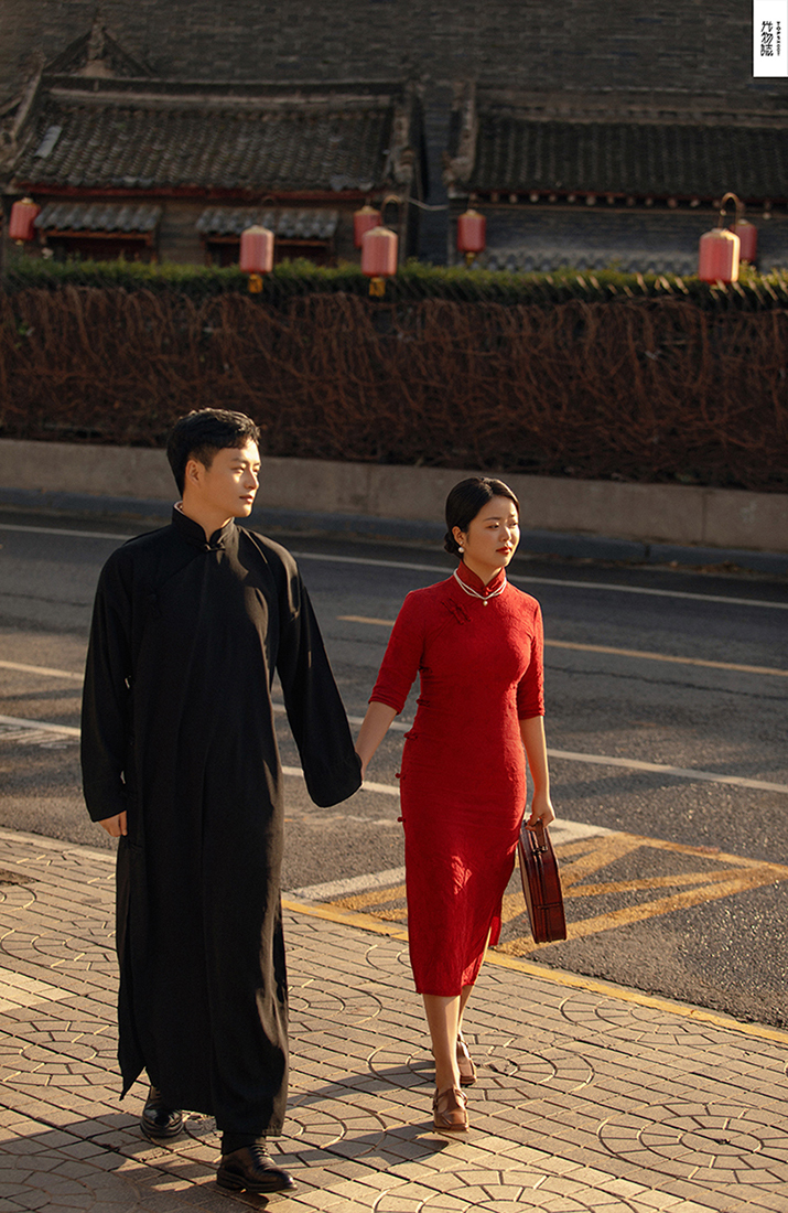 王洋洋先生刘星女士复古民国风婚纱照、怀旧复古、、、婚纱照