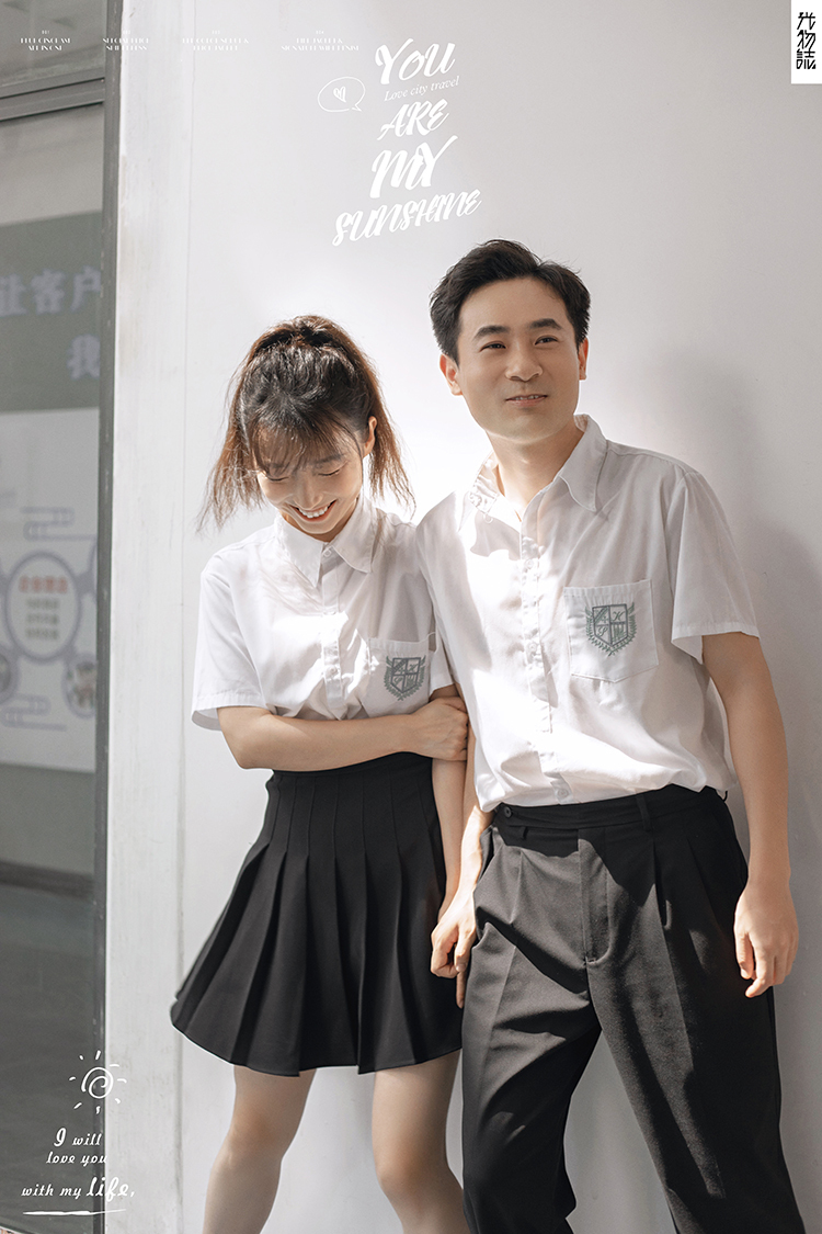 恋爱日记*李先生杜女士青春学院风婚纱照、氛围森系、、、婚纱照