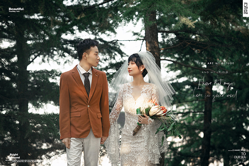 极致情绪！闫超鑫先生白思瑾女士甜蜜新鲜式婚纱照、怀旧复古、、、婚纱照