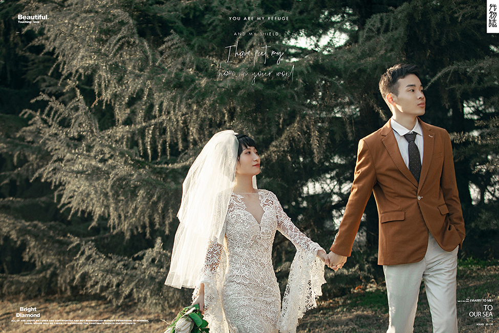 极致情绪！闫超鑫先生白思瑾女士甜蜜新鲜式婚纱照、怀旧复古、、、婚纱照