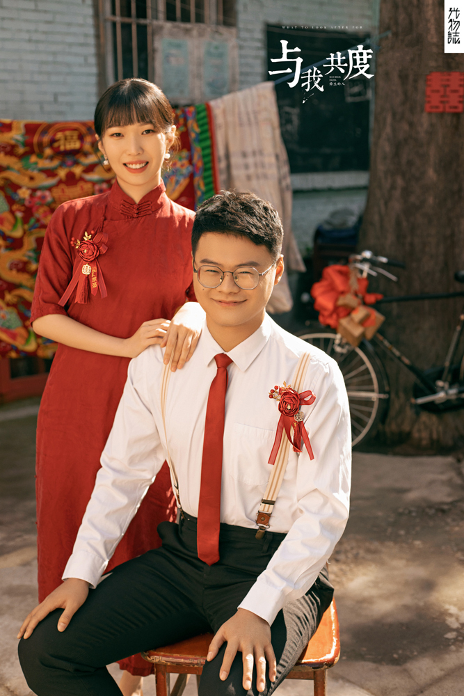 简单爱爱爱❤️王先生袁佩奇女士复古文艺婚纱照、怀旧复古、、、婚纱照