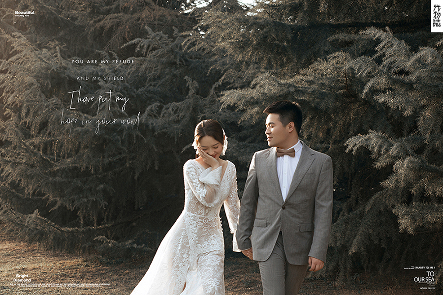 极致情绪！韩冬先生张琳女士你的甜蜜婚纱照、氛围森系、、、婚纱照