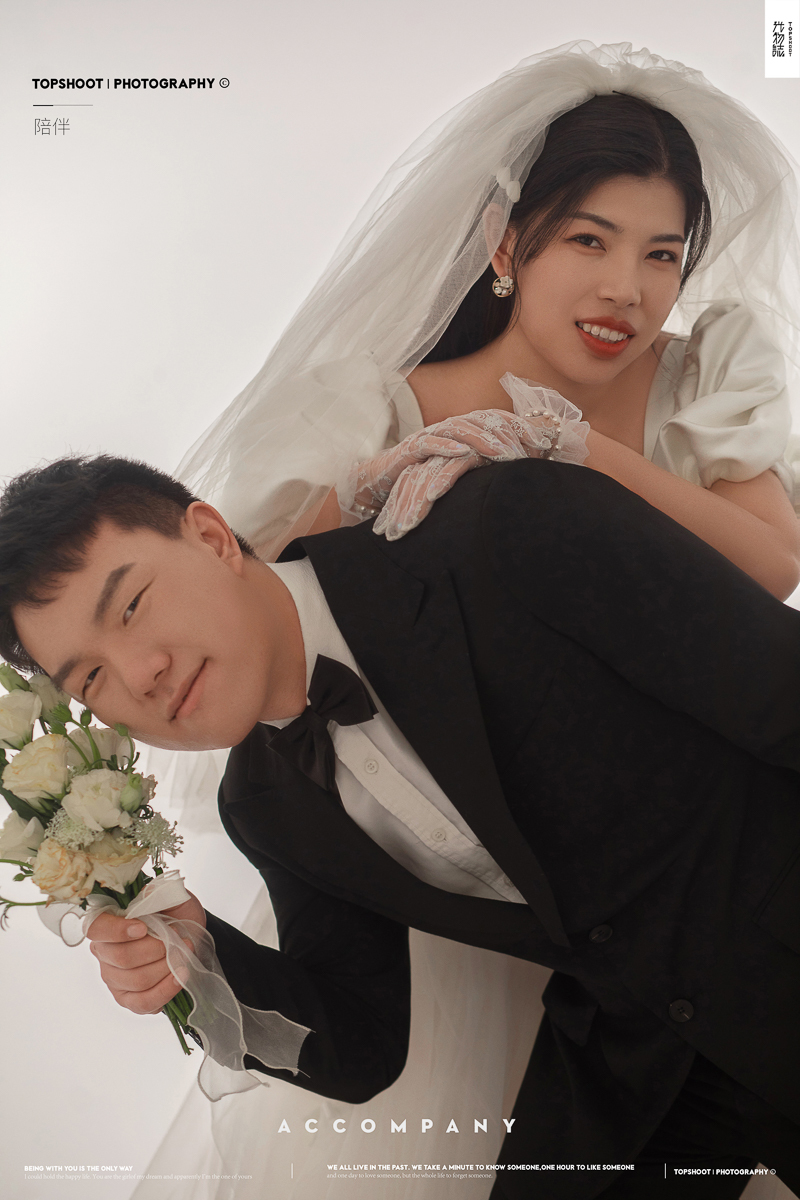 幸福感爆棚吉国祥先生李洁女士甜蜜新鲜式婚纱照、极简棚拍、、、婚纱照