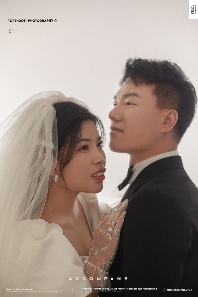 幸福感爆棚吉国祥先生李洁女士甜蜜新鲜式婚纱照、极简棚拍、、、婚纱照