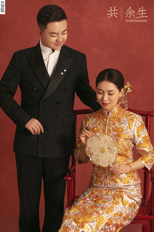 极致情绪！徐荣先生郭敏女士复古民国风婚纱照、极简棚拍、、、婚纱照