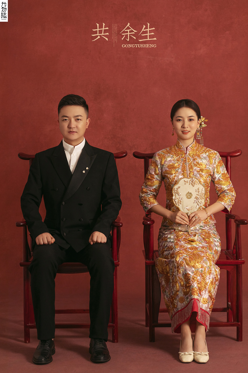 极致情绪！徐荣先生郭敏女士复古民国风婚纱照、极简棚拍、、、婚纱照