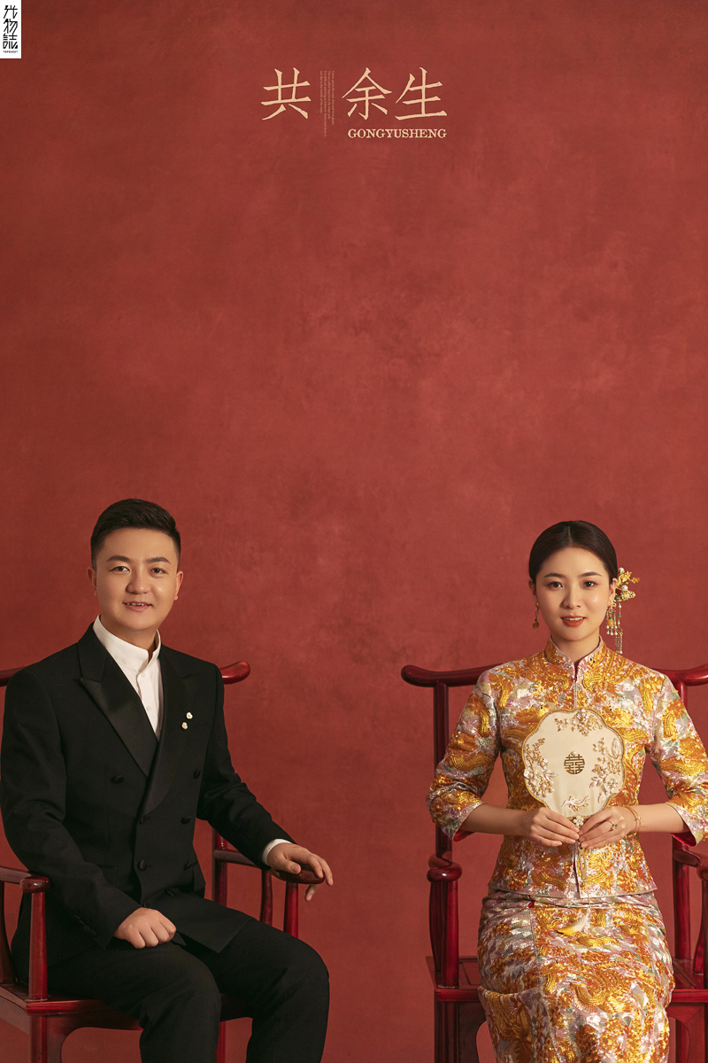极致情绪！徐荣先生郭敏女士复古民国风婚纱照、极简棚拍、、、婚纱照