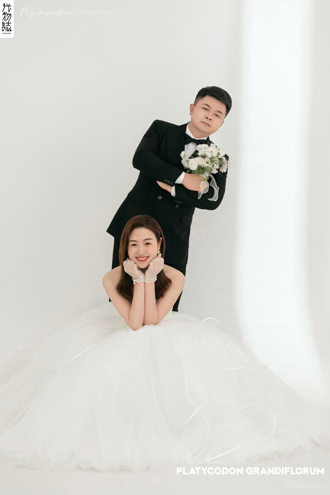 小小小清新:)于新新先生麻非凡女士纯色简约风婚纱照、极简棚拍、、、婚纱照