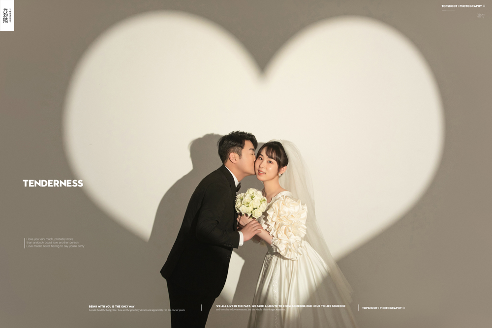 爱了~爱了~蔡江涛先生秦莹女士唯美浪漫婚纱照、极简棚拍、、、婚纱照