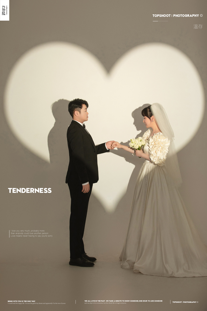 爱了~爱了~蔡江涛先生秦莹女士唯美浪漫婚纱照、极简棚拍、、、婚纱照