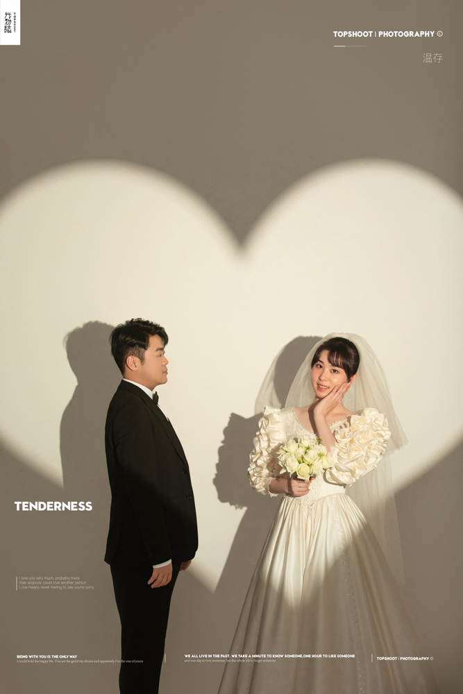 爱了~爱了~蔡江涛先生秦莹女士唯美浪漫婚纱照、极简棚拍、、、婚纱照
