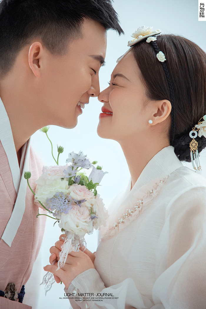 炒鸡甜~刘春旺先生金香梅女士你的甜蜜婚纱照、极简棚拍、、、婚纱照