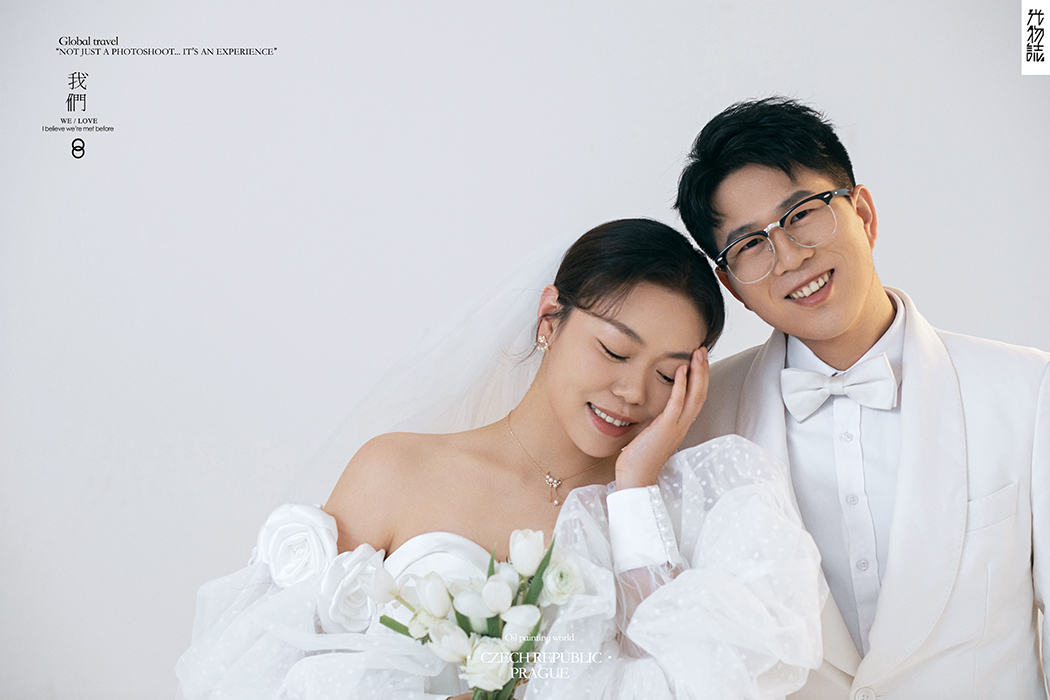 炒鸡甜~孙国强先生田明沁女士你的甜蜜婚纱照、极简棚拍、、、婚纱照