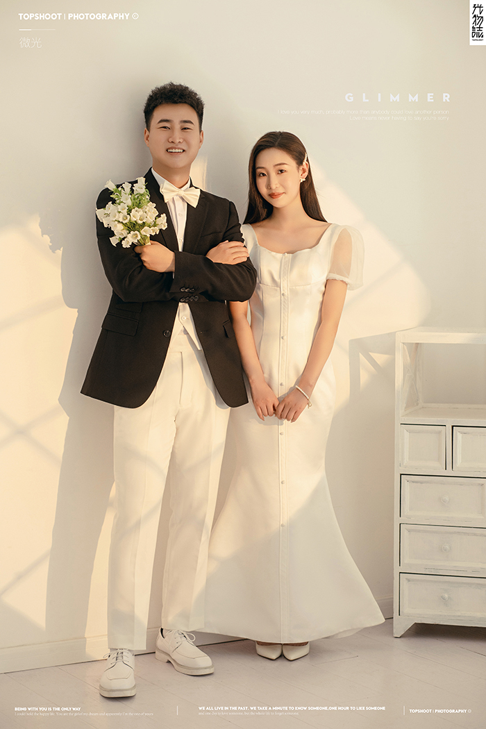 恋爱日记*王帅先生王菲女士甜蜜新鲜式婚纱照、极简棚拍、、、婚纱照