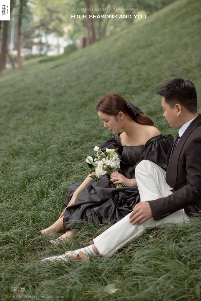 极致情绪！李阳先生张晨露女士简约高级感婚纱照、极简棚拍、、、婚纱照