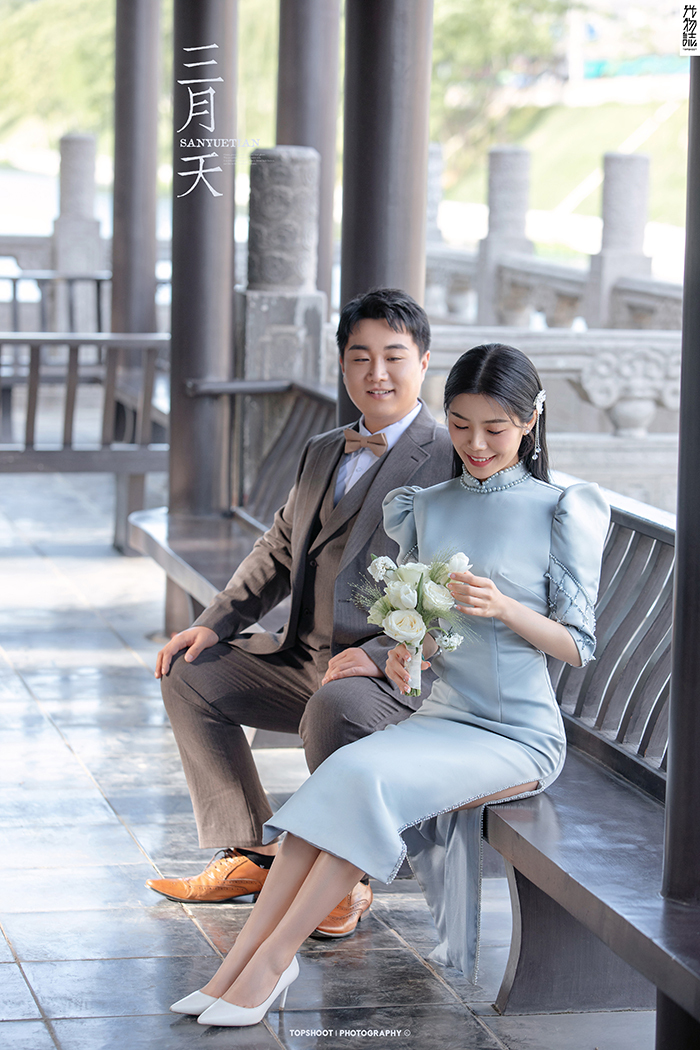炒鸡甜~张启凡先生张莹女士甜蜜新鲜式婚纱照、怀旧复古、、、婚纱照