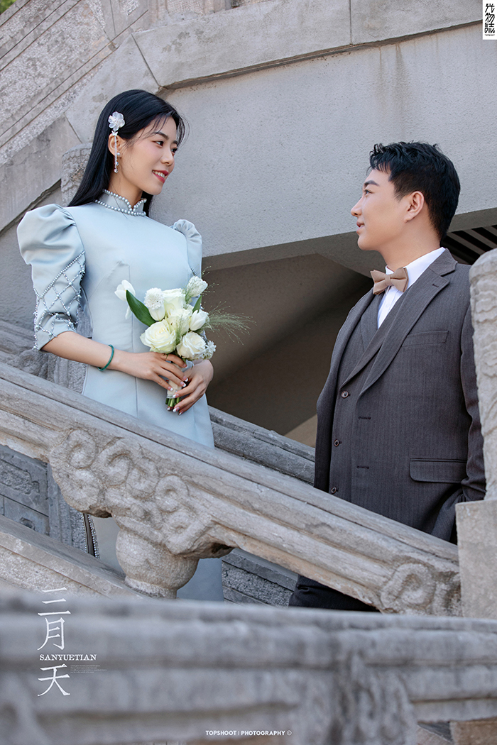 炒鸡甜~张启凡先生张莹女士甜蜜新鲜式婚纱照、怀旧复古、、、婚纱照