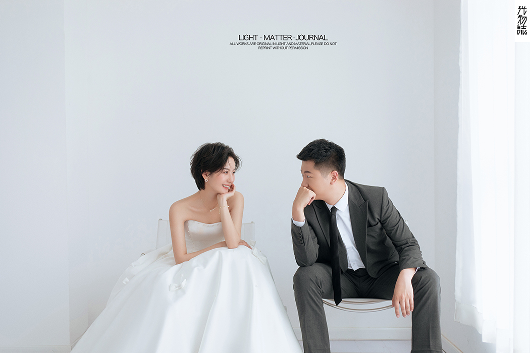 极致情绪！沙鑫池先生董婕女士极简棚拍婚纱照、极简棚拍、、、婚纱照