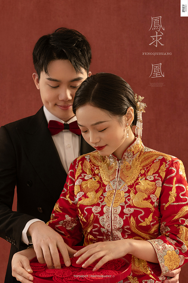 新鲜出炉:)张煜东先生吕鑫女士中式传承婚纱照、中式传承、、、婚纱照