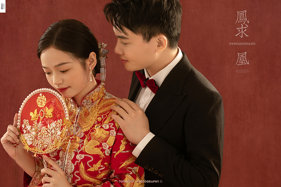 新鲜出炉:)张煜东先生吕鑫女士中式传承婚纱照、中式传承、、、婚纱照