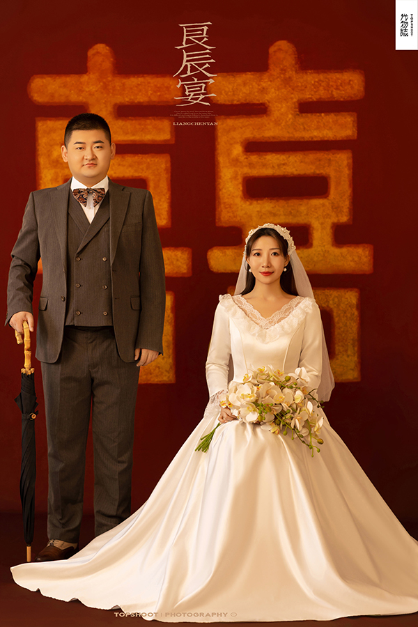 太太太太可了~~！张璐先生齐祥艳女士怀旧复古婚纱照、怀旧复古、、、婚纱照
