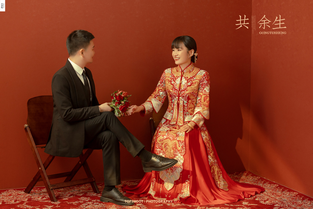 超级甜腻！甘源先生李双女士中式传承婚纱照、中式传承、徐才皓、好像在听单口相声，开心到直不起腰，幸福感MAX、婚纱照