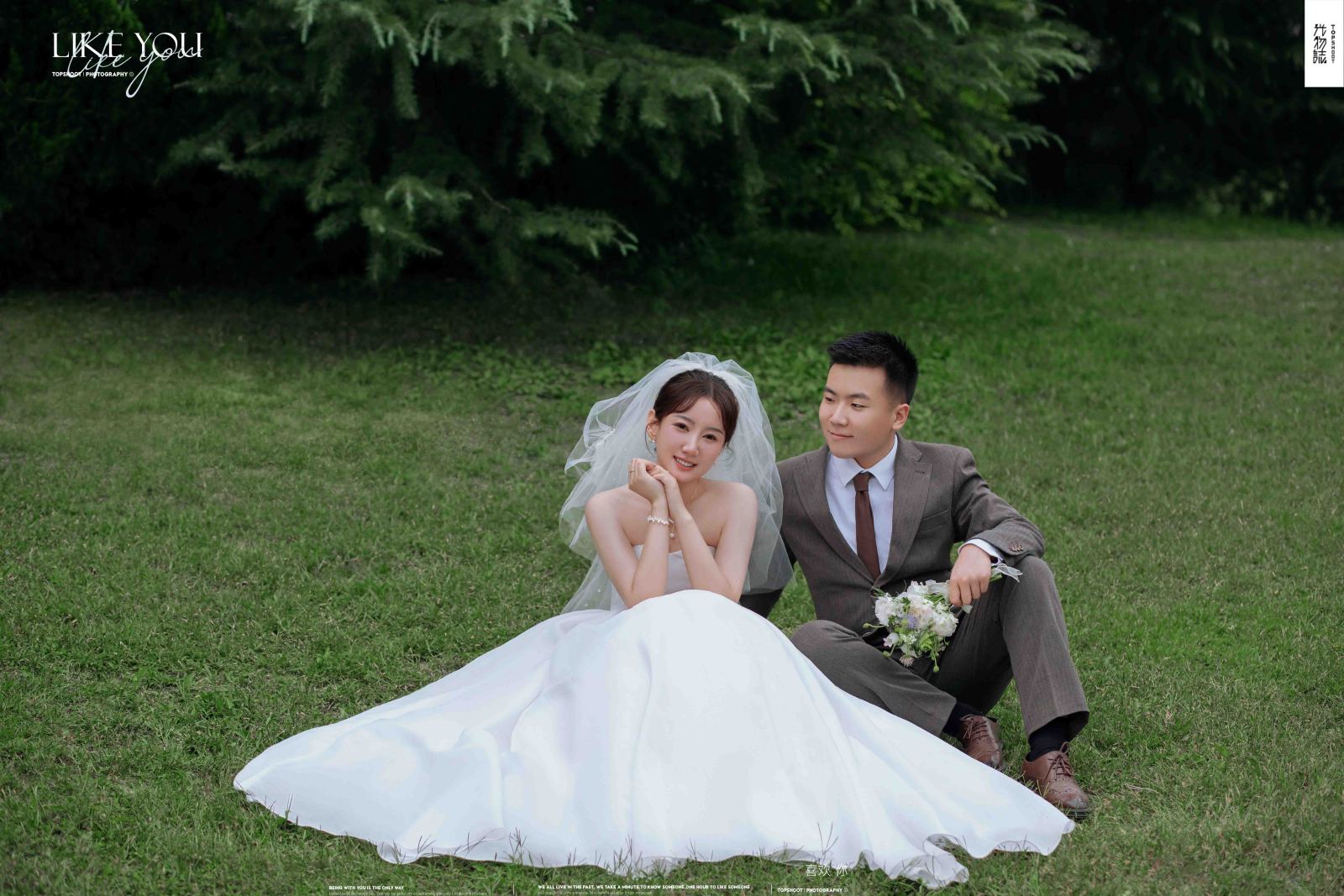 超级甜腻！王卓麟先生丁宛钰女士氛围森系婚纱照、氛围森系、艾辰、偷偷练过读心术，精准预判每一个想法，细腻到心里、婚纱照