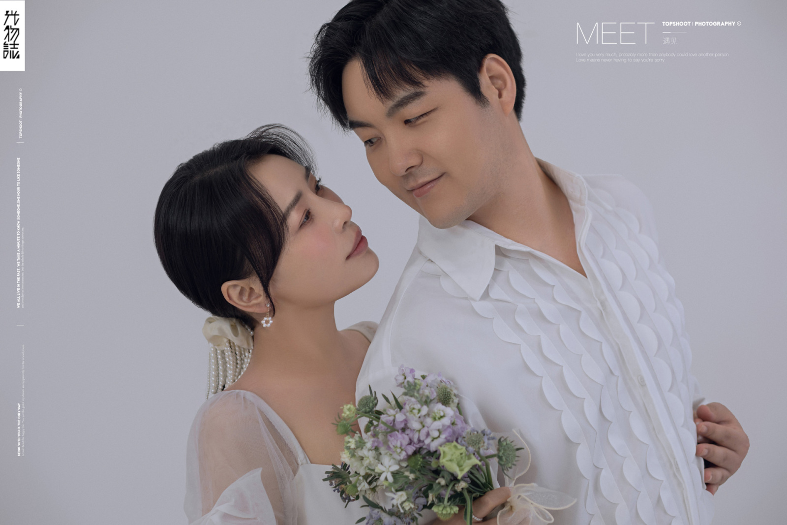 新鲜出炉:)张晓亮先生张誉锦女士极简棚拍婚纱照、极简棚拍、、、婚纱照