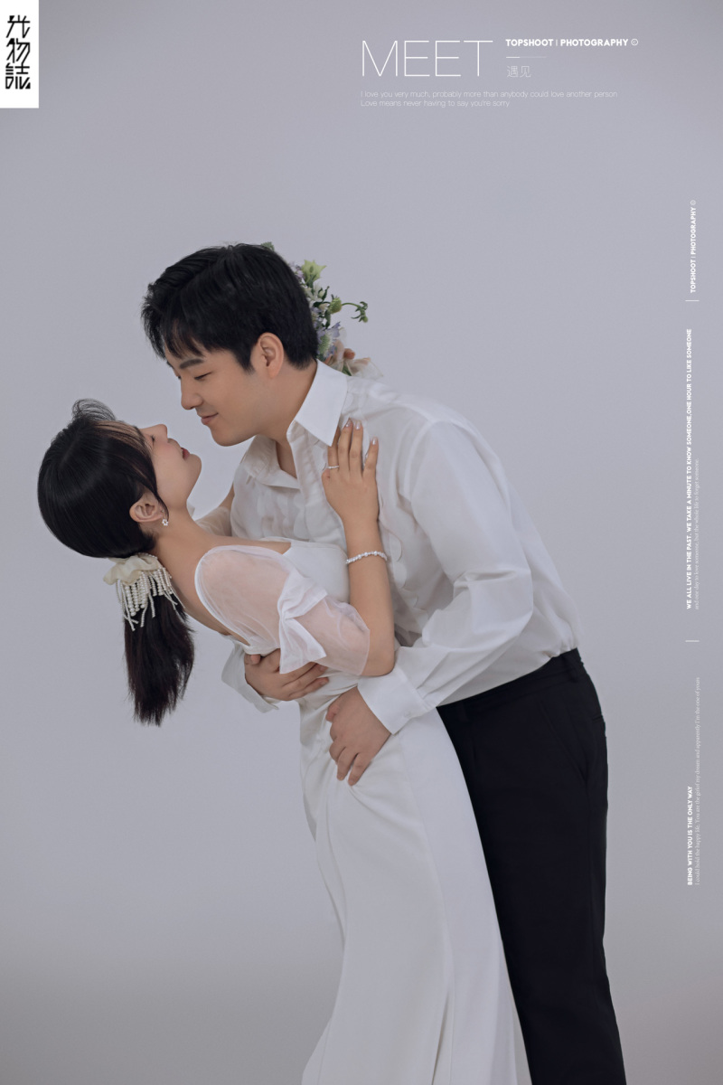 新鲜出炉:)张晓亮先生张誉锦女士极简棚拍婚纱照、极简棚拍、、、婚纱照