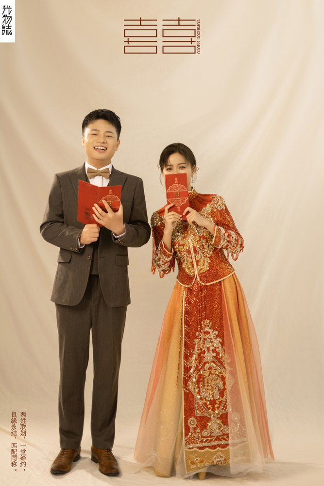 看一点小甜蜜~赵先生刘女士中式传承婚纱照、中式传承  中式传承、刘康、六边形战士，不止是沟通，拍摄想法，创造思维样样拿捏。、婚纱照