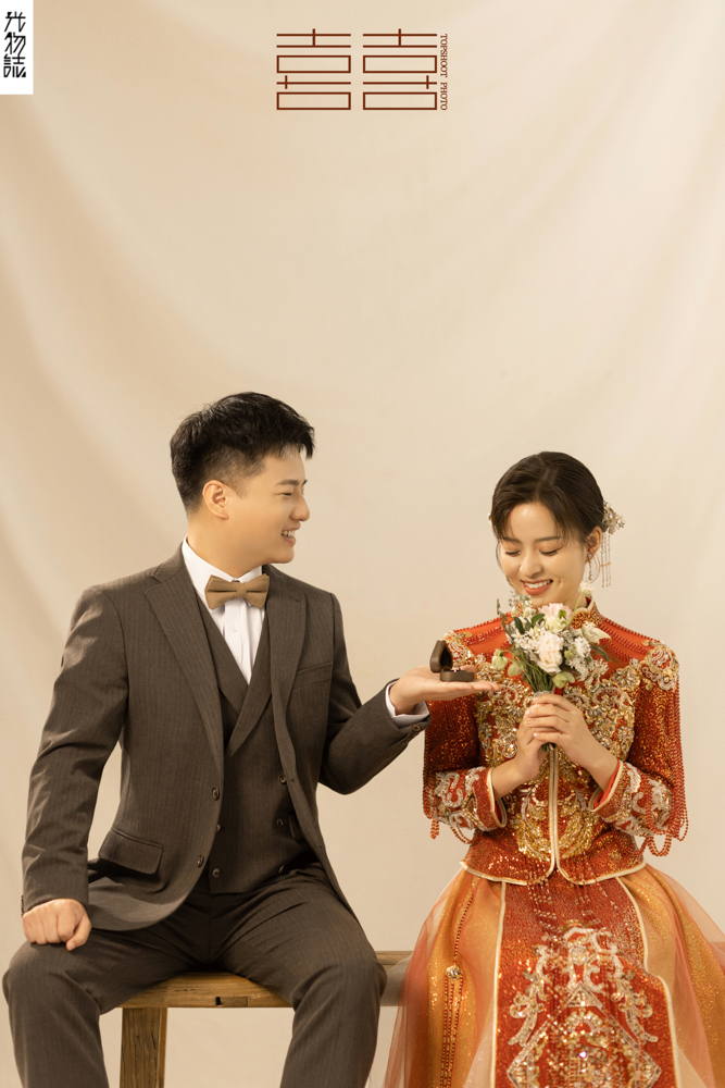 看一点小甜蜜~赵先生刘女士中式传承婚纱照、中式传承  中式传承、刘康、六边形战士，不止是沟通，拍摄想法，创造思维样样拿捏。、婚纱照