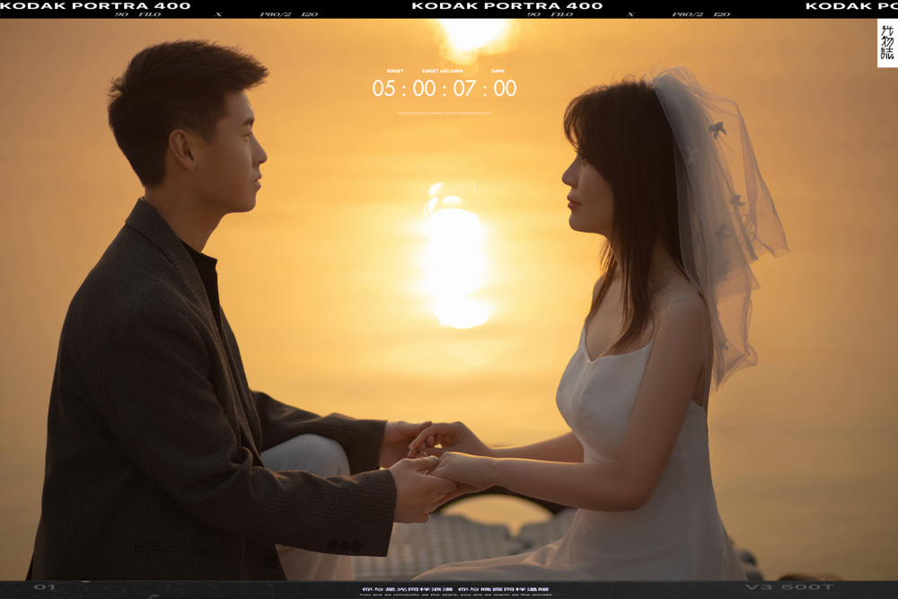 极致情绪！周飞先生王亚亚女士电影纪实婚纱照、电影纪实、白玛、怀疑是不是修导演系，拍照像电影一样的构图和质感、婚纱照