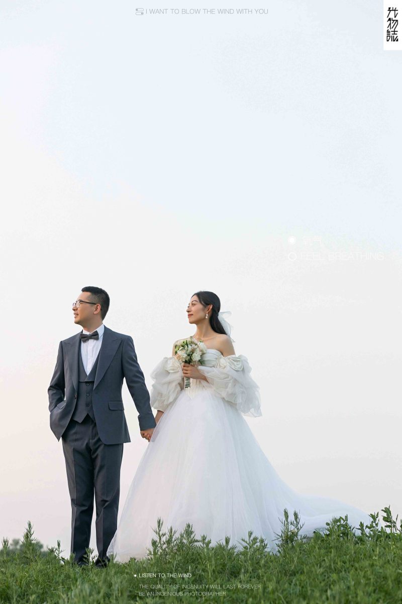 幸福感爆棚陈先生封女士氛围森系婚纱照、氛围森系、韩松、行走的放大镜，现场细节，姿态指导的掌控者、婚纱照