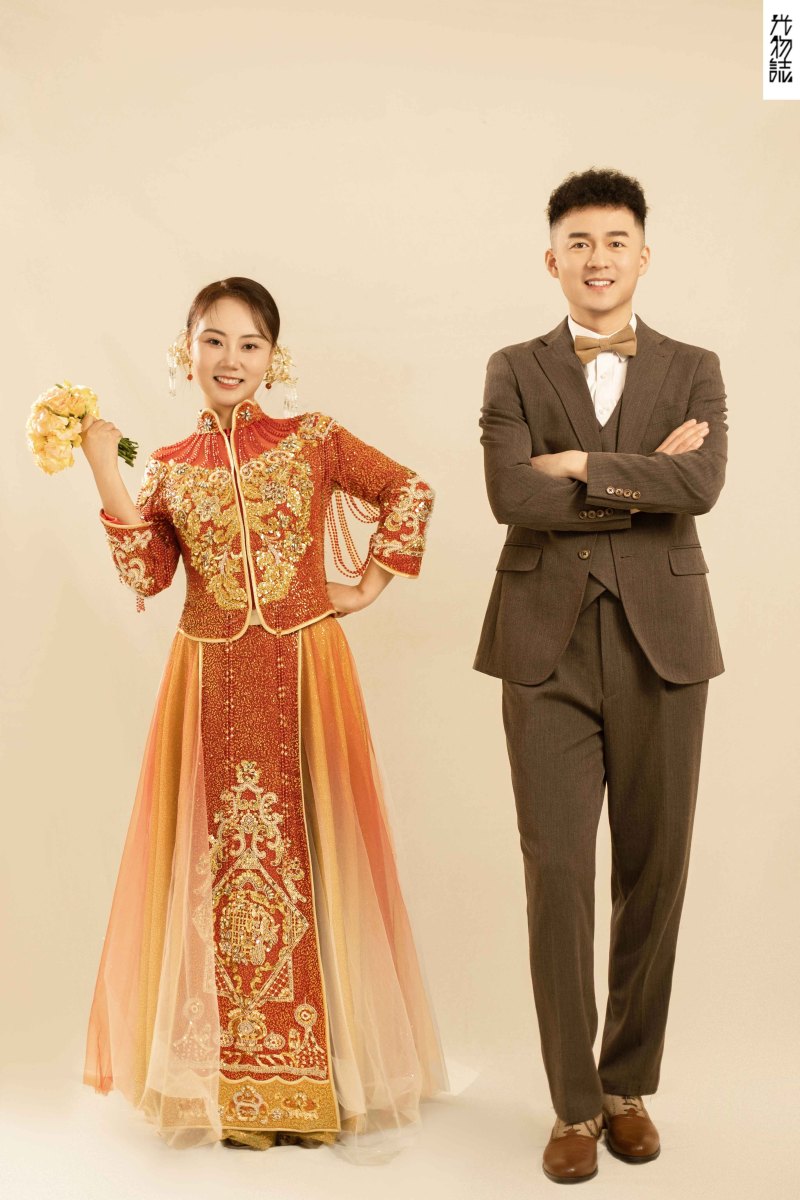 今日婚纱OOTD.孙杰 先生王敏女士中式传承婚纱照、中式传承、木子、唠嗑型选手，构图多变、情绪拿捏，特写YYDS、婚纱照