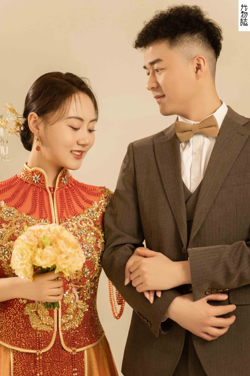 今日婚纱OOTD.孙杰 先生王敏女士中式传承婚纱照、中式传承、木子、唠嗑型选手，构图多变、情绪拿捏，特写YYDS、婚纱照