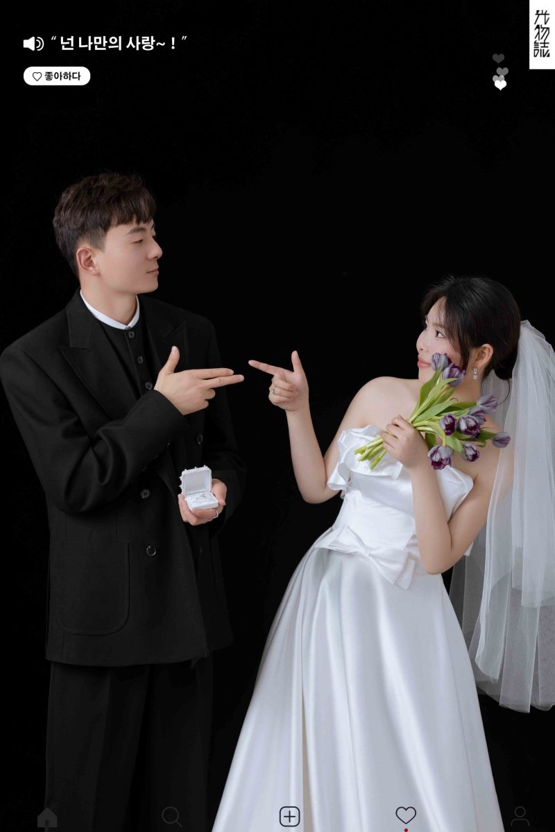 太太太太可了~~！张鸣先生祝羽女士极简棚拍婚纱照、极简棚拍、韩松、行走的放大镜，现场细节，姿态指导的掌控者、婚纱照