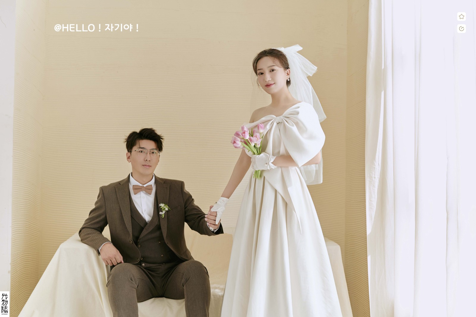腾格尔先生赵瑾女士极简棚拍婚纱照、极简棚拍、、、婚纱照