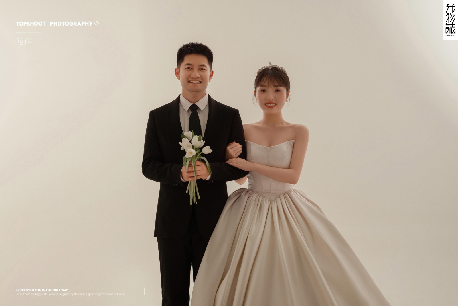 幸福感爆棚李少帅先生赵栩如女士极简棚拍婚纱照、极简棚拍、张俊杨Yinan、我想给你拍张照、婚纱照