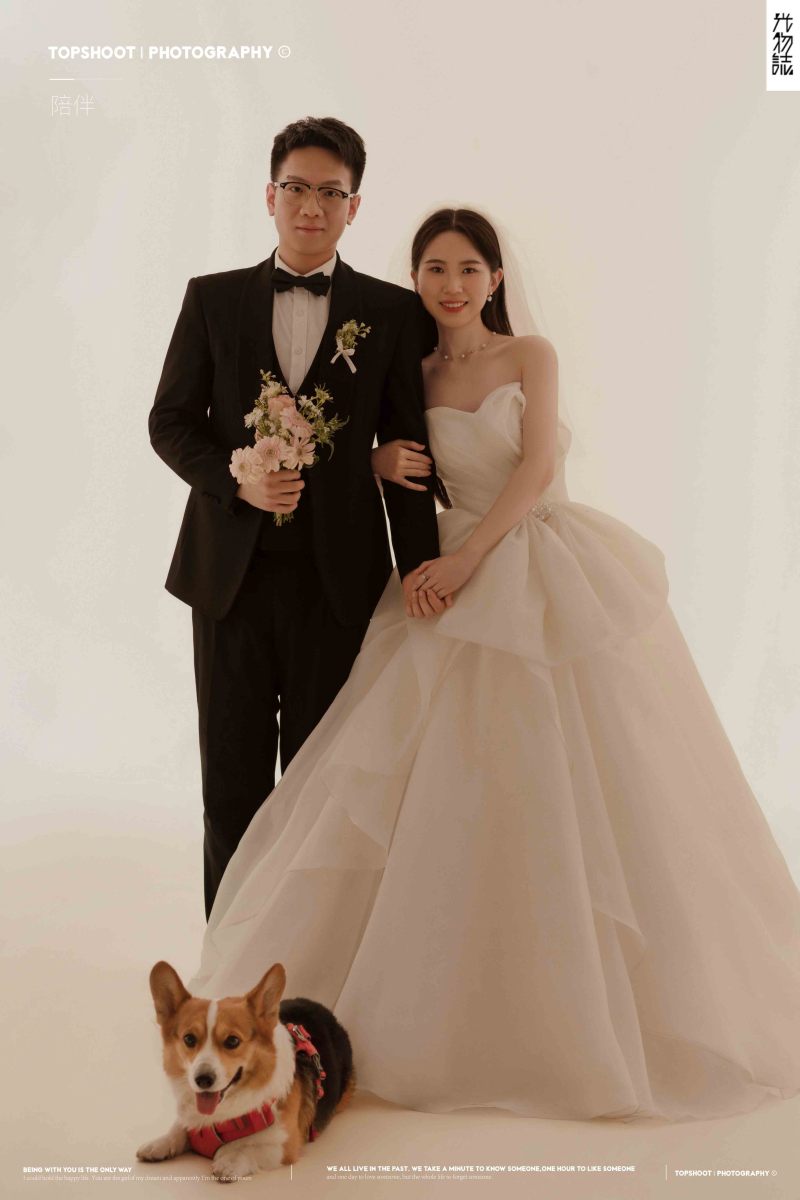 幸福感爆棚柴强先生 杜叶女士极简棚拍婚纱照、极简棚拍、韩松、行走的放大镜，现场细节，姿态指导的掌控者、婚纱照