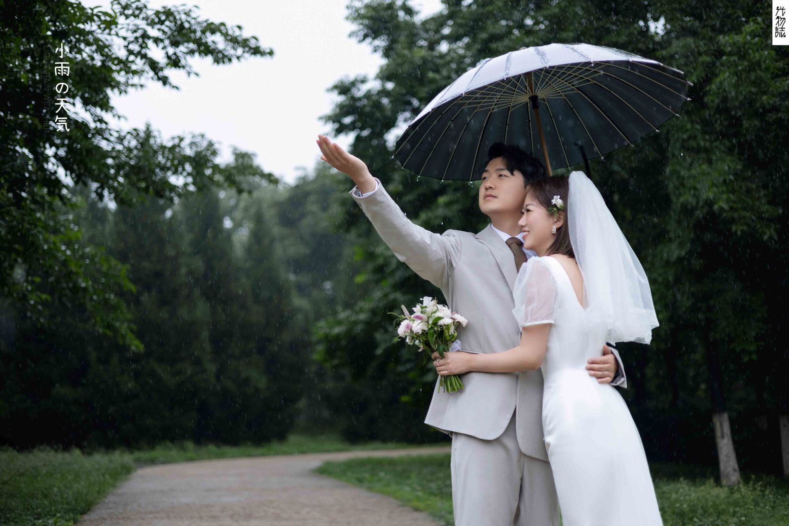 幸福感爆棚邬洋先生王兰女士氛围森系婚纱照、氛围森系、韩松、行走的放大镜，现场细节，姿态指导的掌控者、婚纱照