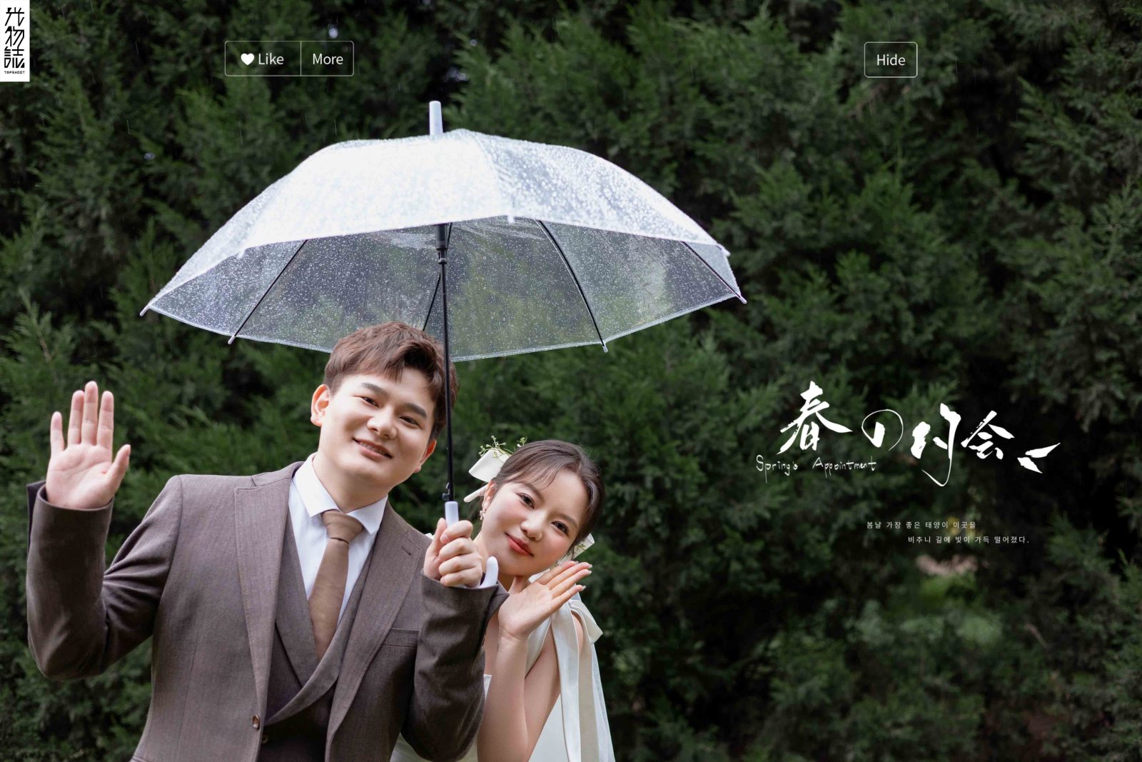 新鲜出炉:)赵旭先生马晨曦女士氛围森系婚纱照、氛围森系、韩松、行走的放大镜，现场细节，姿态指导的掌控者、婚纱照