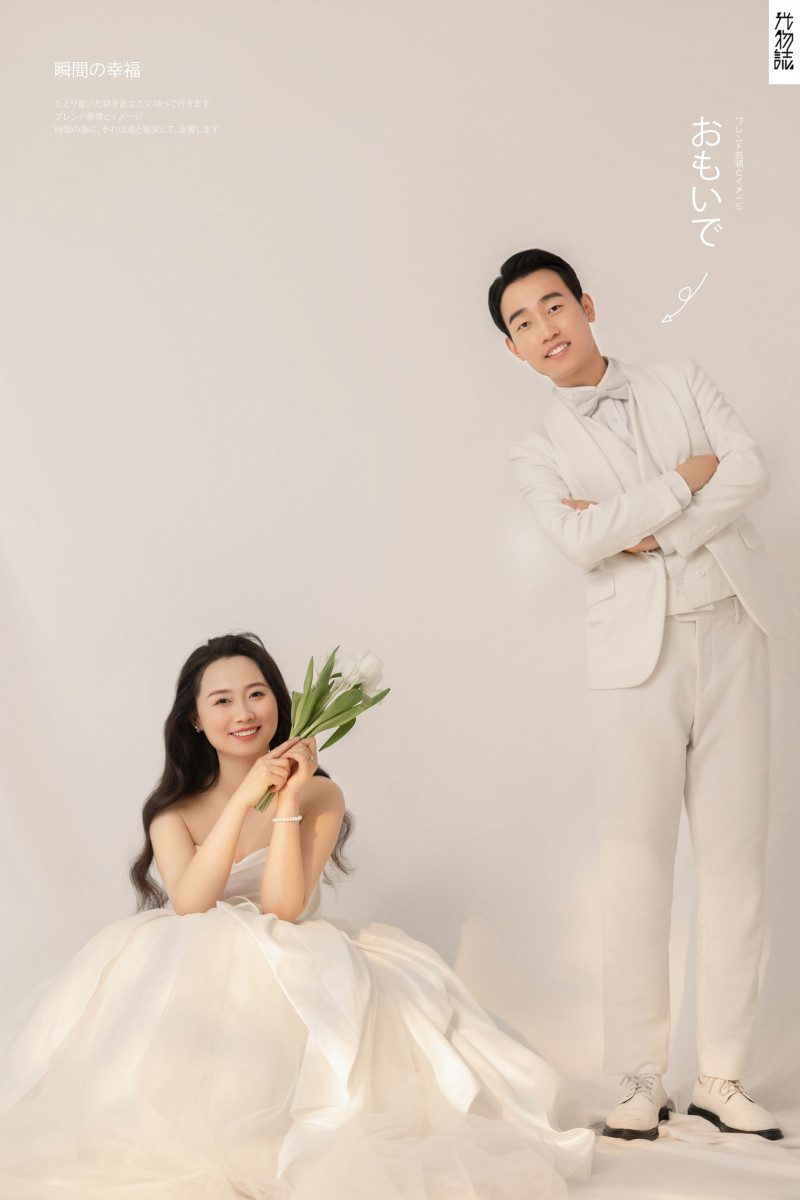 极致情绪！秦威龙先生牛丹女士极简棚拍婚纱照、极简棚拍、木子、唠嗑型选手，构图多变、情绪拿捏，特写YYDS、婚纱照