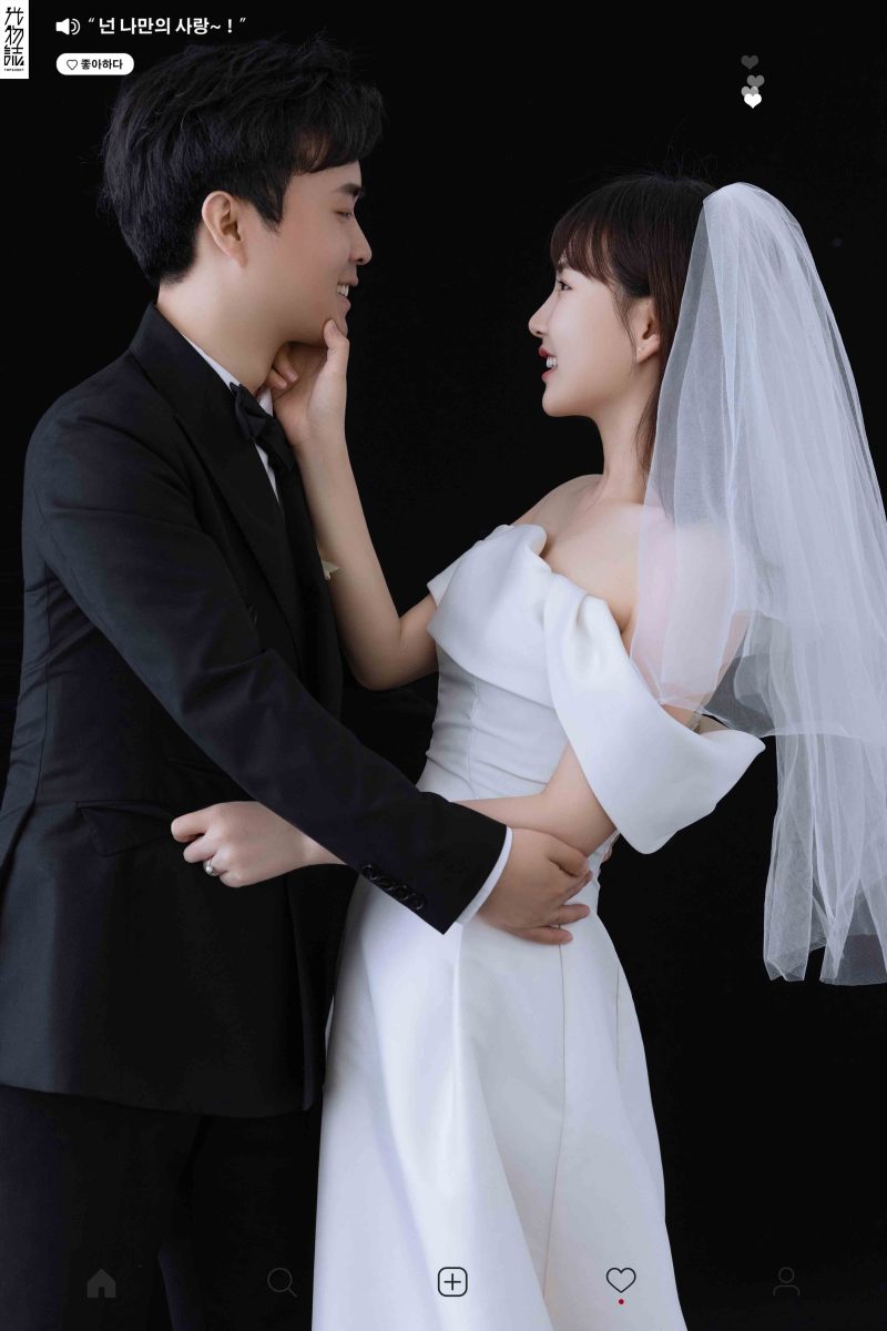 幸福感爆棚 田鑫先生杨玉姣女士极简棚拍婚纱照、极简棚拍、韩松、行走的放大镜，现场细节，姿态指导的掌控者、婚纱照