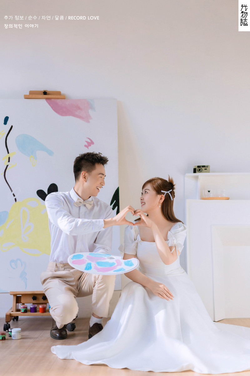 极致情绪！党桥先生程丹女士极简棚拍婚纱照、极简棚拍、木子、唠嗑型选手，构图多变、情绪拿捏，特写YYDS、婚纱照