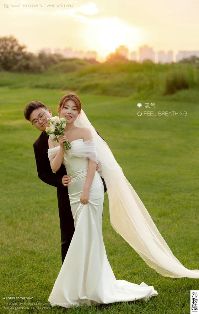 太太太太可了~~！黎全航先生李昕女士氛围森系婚纱照、氛围森系、徐才皓、好像在听单口相声，开心到直不起腰，幸福感MAX、婚纱照
